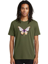 Butterfly-4 Mens Graphic Tee, 100 Cotton, Casual Summer Wear