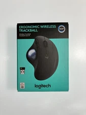 Logitech Ergonomic Wireless Trackball Black Wireless Mouse