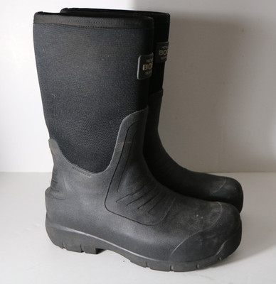 Bogs Stockman II Metguard Seamless Insulated Waterproof Work Boot 12 Black Tall