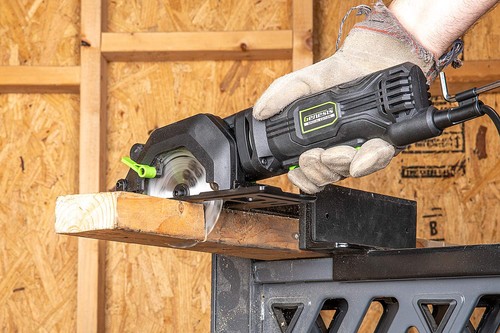 Mini Circular Saw 4.0 Amp 4-1/2" with 24T Carbide-Tipped Blade, Rip Guide, Va... - Picture 5 of 12