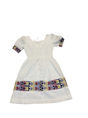 True Vintage Hungarian Hand Embroidered Dress S/M Union Made White Multicolor | eBay True Vintage Hungarian Hand Embroidered Dress S/M Union Made White Multicolor | eBay