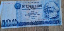 100 DDR Mark Schein 1975 ❌ Banknote STAATSBANK DER DDR ❌ AG 8386524⭕💎💥