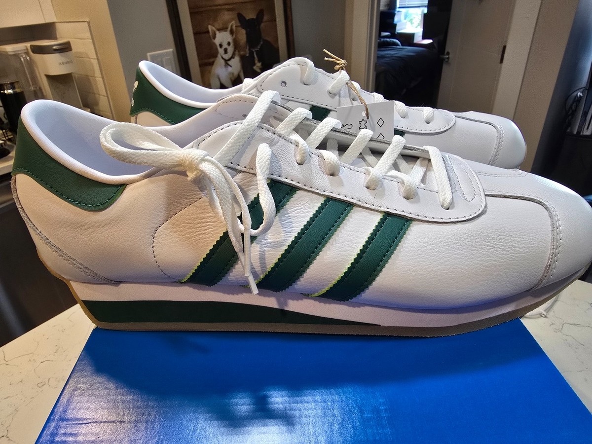 Adidas Orginals Country II Cloud White Collegiate Green