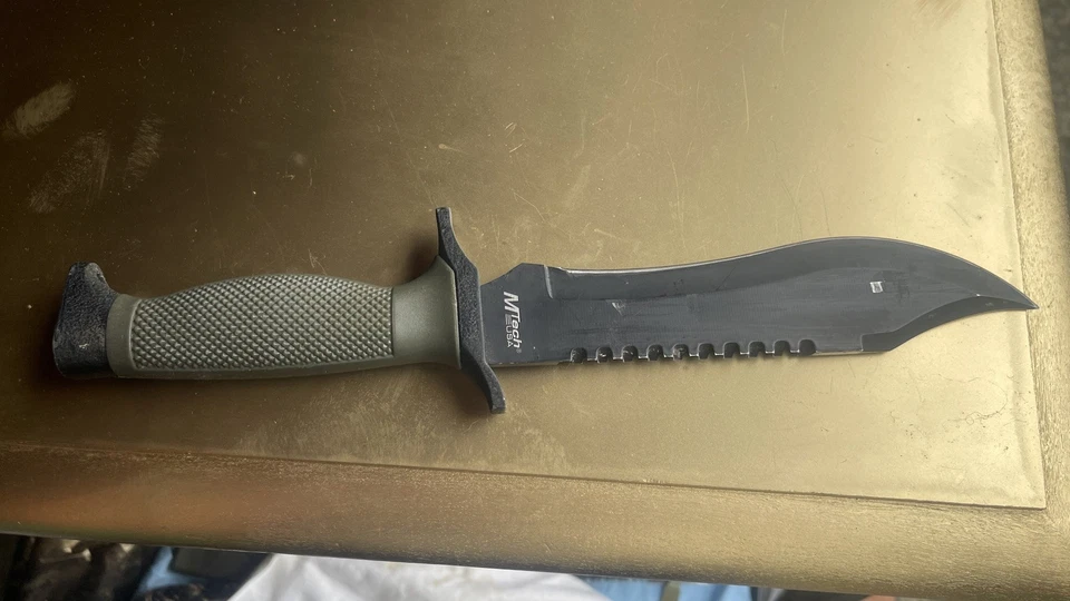 ** Cuchillo táctico compacto de acero M-Tech EE. UU. hoja de 7" # 440 Foto 2 de 4