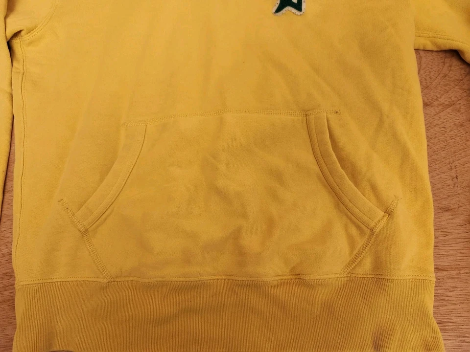 Polo Ralph Lauren Mujer Pequeña Sudadera con Capucha Amarillo Mostaza Preppy Ropa de Salón Sudadera Foto 3 de 4