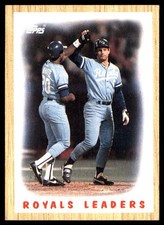 Royals Leaders 1987 Topps #256 Royals MLB READ FREE SHIPPING AutographDen