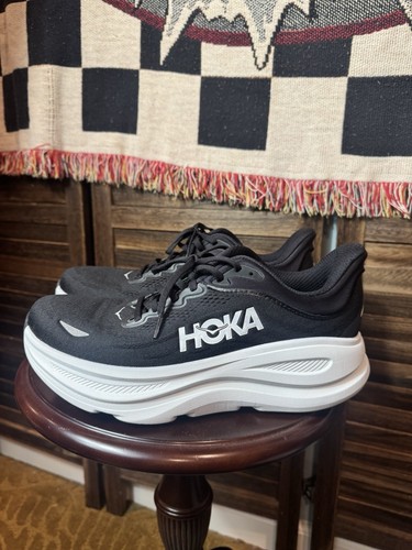 Hoka One Bondi 9 Men’s Size 9.5 Extra Wide Black Running Shoes Sneakers - 第 5/7 張圖片