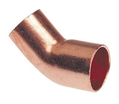 ACR Tubing 039923311900 45-Degree Elbow 1/2" OD Copper Sweat Connection