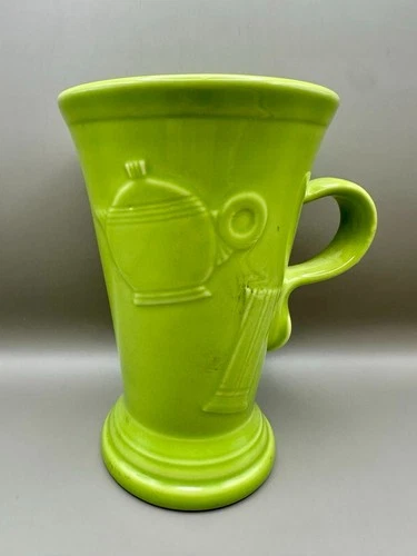 Fiesta Ware Pedestal Mug | Chartreuse Green | HLC USA | 6” Tall