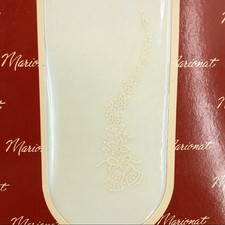 American VINTAGE Marionat SMALL Cream/Ivory Embossed Bell Bridal Stockings L1