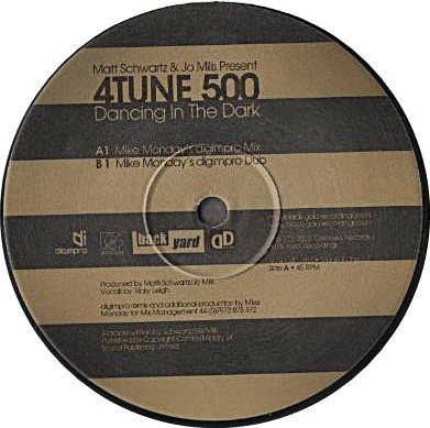 4Tune 500 - Dancing In The Dark Mike Monday Mixes - Used Vi - Promo - F4593z