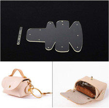 1Set Purse Leather Craft Acrylic Wallet Pattern Stencil Template Tools DIY