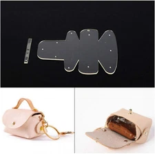 1Set Purse Leather Craft Acrylic Wallet Pattern Stencil Template Tools DIY