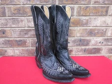 Idyllwind Miranda Lambert Black Leather Studded Women's Cowboy Boots SZ 9B NICE!