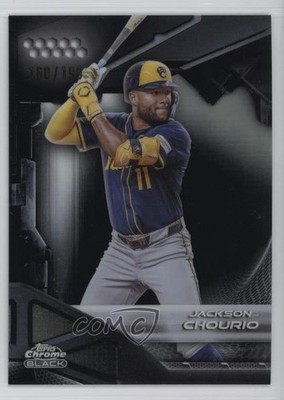 2026 Topps Chrome Black Refractor 160/199 Jackson Chourio #91 6q5