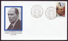 France, FDC, Enveloppe du 4 janvier 1997 à Château-Chinon " François Mitterrand