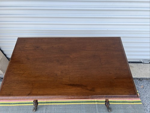 Fine Antique Mahogany Barley Twist Parlour Table, By Merklen Brothers, NY 1890’s - Picture 24 of 24