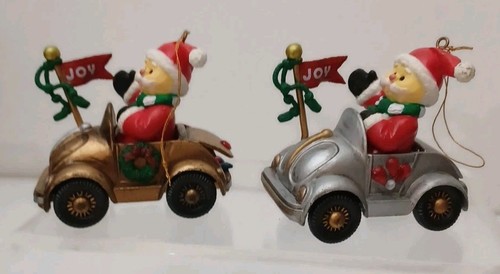 2 Weihnachtsmann Helfer Weihnachtsschmuck Deko Konvolut Volkswagen VW Gold & Silber - Bild 14 von 15