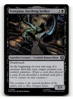 Scorpion, Seething Striker 64 Foil U Marvel's Spider-Man