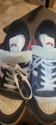Adidas X Midwest Kids Forum 84 Low Core Black White Red Gum Shoes Size 12.5