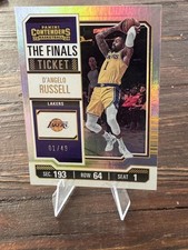2023 D'Angelo Russell #63 Contenders The Finals Ticket /49 Los Angeles Lakers