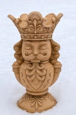Brown Polyresin Nutcracker Christmas Pillar Candle Holder, 9", by Holiday Time