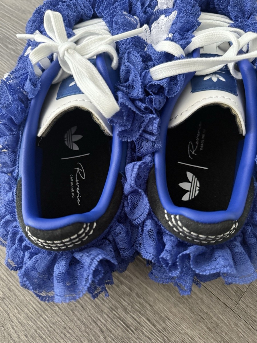 adidas x Reverie Caroline Hu★CLOT サンバ レース Blue 送関込 adidas Caroline Hu x CLOT x Samba Reverie - Blue Lace Shell