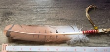 Hawk Feather Hair Tie - Native American - Lakota -Sioux