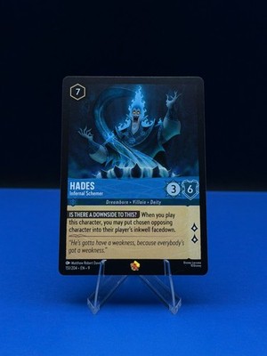 Hades Infernal Schemer - 151/204 - Legendary Disney Lorcana Card Fabled |  eBay