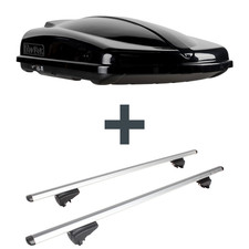 Dachbox Topbox TopBox 420 Duo + Dachträger Menabo für Mercedes GLA Typ H247 NEU