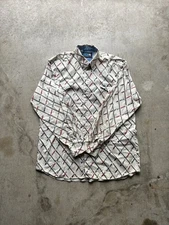 Vtg 90s Lone Roo by Roper Button-Down Long Sleeve Shirt Men's XL Western Shirt