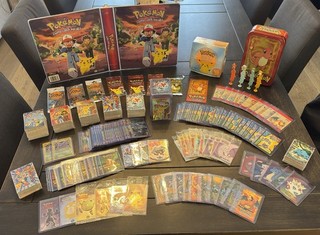 Pokemon Huge Trading Cards Lot 650 Topps Foil Insert Die Cut PopUp Sticker