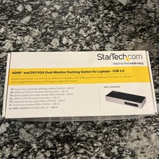 StarTech Laptop Docking Station DK30ADD USB 3 Dual-Monitor HDMI and DVI VGA Dual