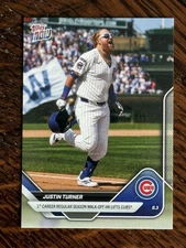 2025 Topps Now #510 Justin Turner 1st Career Walk-off HR Chicago Cubs
