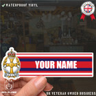 QARANC Waterproof Vinyl Name Stickers - Personalised