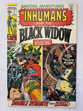 AMAZING ADVENTURES #1 w/ Jack Kirby INHUMANS and BLACK WIDOW Solo (Aug 1970)