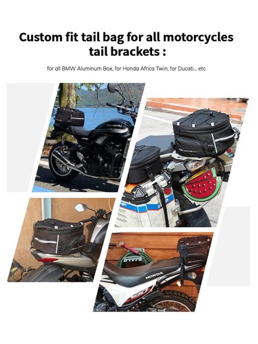 Universal Motorcycle Tail Bags Luggage Rack For BMW R1250GS R1200GS F850GS F750G - Picture 15 of 24
