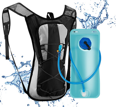 New 2L Water Bladder Bag Hydration Backpack Pack Hiking  display picture 1