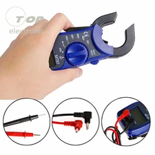 Digital LCD Clamp Multimeter Voltmeter Ammeter Ohmmeter Tester Volt AC DC Meter
