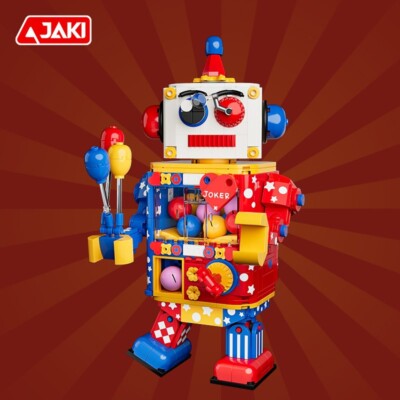 Clown Gashapon Machine Building Block Toy Fun for Kids to Play with Memo Feature
