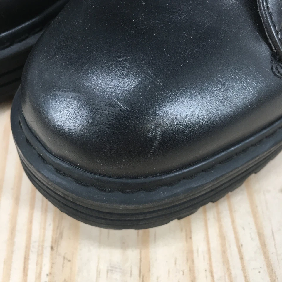 Bershka Botas Mujer 42 Tobillo Combate Informales Cómodas Cuero Negro Con Cordones Redondas Foto 3 de 4