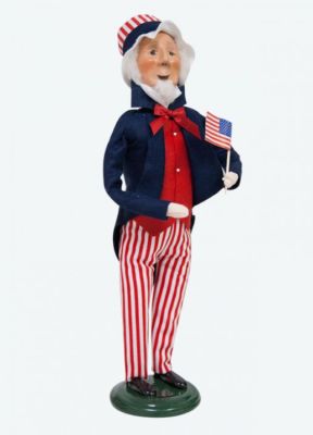 Byers Choice Uncle Sam Patriotic Americana Stars & Stripes American Flag Mint!