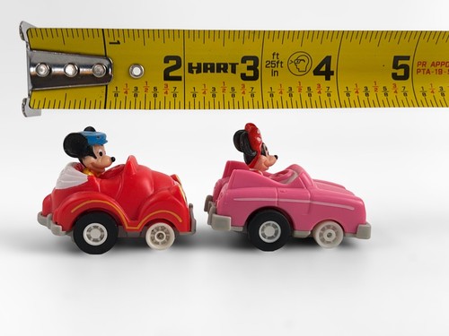 VINTAGE DISNEY PULLBACK AUTO/ATTRITO GIOCATTOLI (CW): MICKEY, MINNIE - Foto 4 di 8