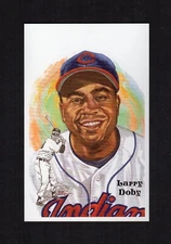 #234 LARRY DOBY, Cleveland Indians & Negro Leagues ~ Perez-Steele HOF postcard