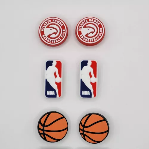 NBA Atlanta Hawks Basketball Team For Crocs Shoe Charms Jibbitz - 6 Pieces