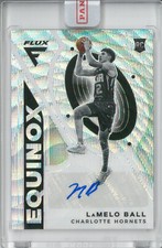 2020-21 Panini Flux LAMELO BALL Rc Rookie 🔥 Equinox Silver Wave Auto