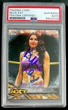 Billie Kay Signed 2017 Topps WWE Women's Division Card #NXT-2 PSA DNA Slabbed