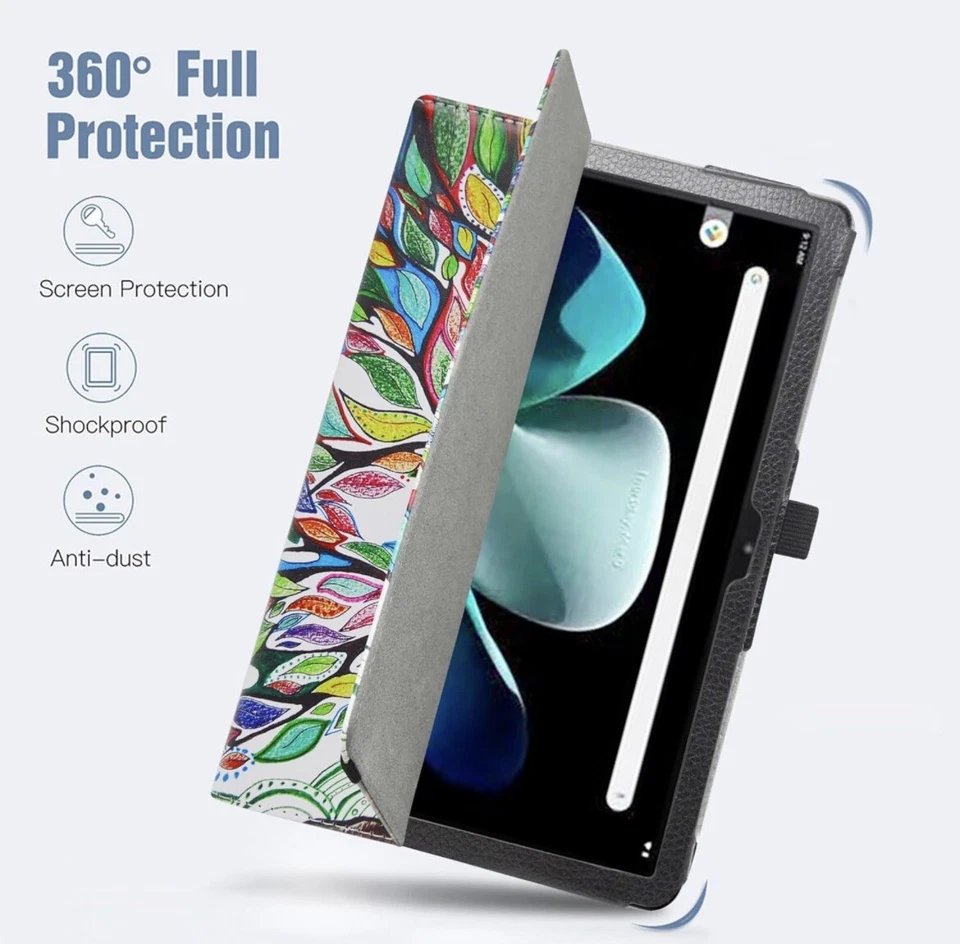 Acer Iconia One 10 B3-A30 Case, PU Leather Folio 2-folding Stand Cover Love Tree - Image 4 of 4