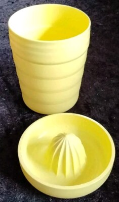 Vintage EMSA Zitronen-Entsafter Zitronenpresse mit Saftbecher  Made in Germany