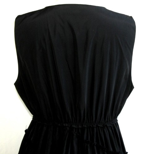 Indies - Langes Kleid Asymmetrisch & Große Schwarz Größe 1=36 - wie Neu - Picture 6 of 8